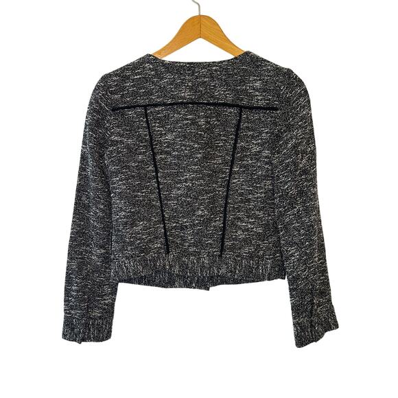 Slate & Willow Black Tweed Blazer Jacket Size XS Textured Career Winter Staple - Picture 3 of 9
